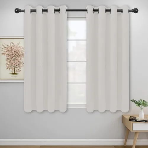 Vista 159 de Easy-Going - Cortinas opacas para dormitorio, aislamiento térmico sólido con ojales, cortinas de ventana para reducción de ruido, cortinas