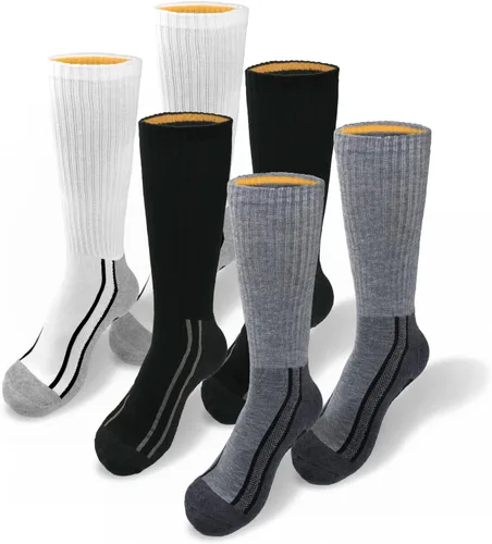 Vista 6 de CAT Paquete de 6 calcetines de media amortiguación para hombre negro(Black (6 Pack))
