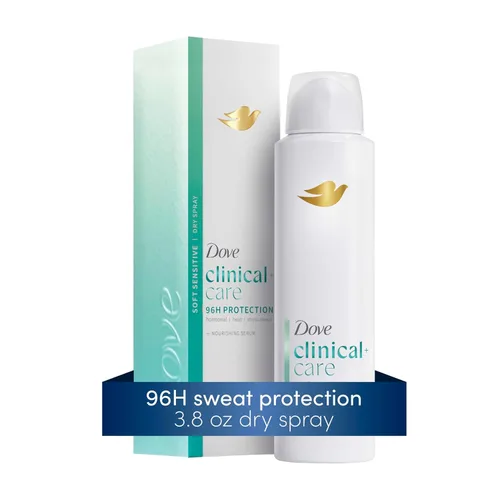 Vista 9 de Dove Clinical + Care - Desodorante antitranspirante en espray seco para mujeres, protección contra el sudor y el olor de fuerza clínica 96H