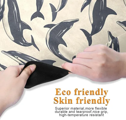 Vista 3 de Dolphins Yoga Mat Non Slip Thick Kids Eco Friendly Rubber Workout Foldable Yoga Mat Women Exercise