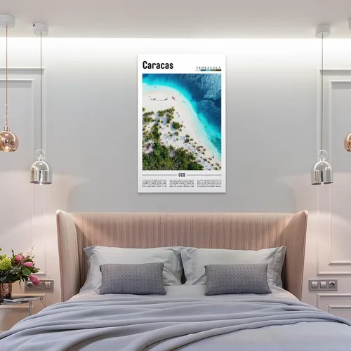 Vista 8 de ZejaL Caracas Venezuela - Póster de viaje de paisaje de América del Sur, estética de habitación, póster de lienzo para pared, dormitorio, oficina