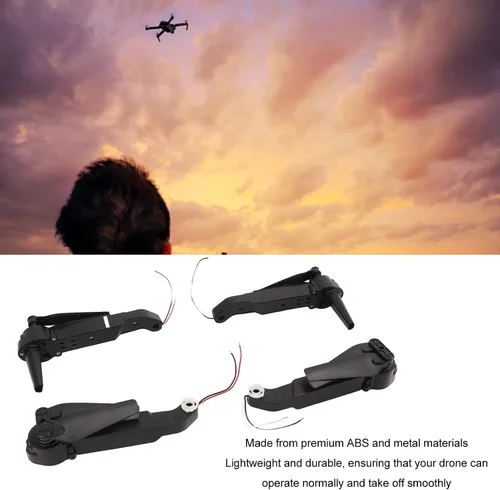 Vista 3 de RC Quadcopter Piezas de repuesto Axis Brazos con motor Hélice ABS Metal Racing Drone Frame Parts Accesorios de repuesto para E88 E88MAX E525 P1