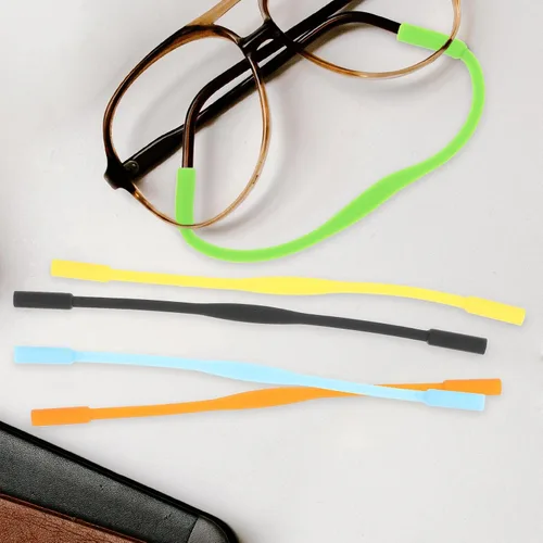 Vista 5 de Kisangel 12pcs Silicone Glasses Straps Anti-slip Eyeglass Retainers for Sports Outdoor Activities Lightweight Flexible Eyewear Holder for Boys