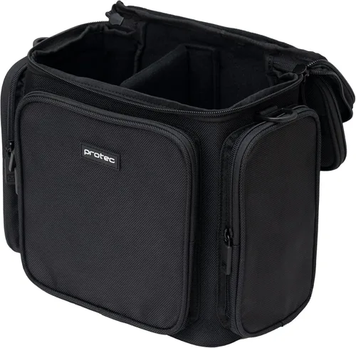Vista 4 de Protec Bolsa de silencio doble trompeta con paredes Moduar y soporte para silenciar (Modelo M410)