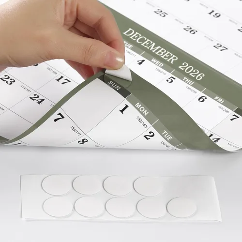 Vista 9 de Calendario anual de pared 2026 – Calendario de borrado en seco 2026 para pared, 34.6 x 22.9 pulgadas, enero 2026 a diciembre de 2026, calendario