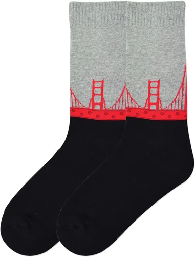 Vista 19 de K. Bell, calcetines retro varsity de lechuga para mujer Adultish (negro)