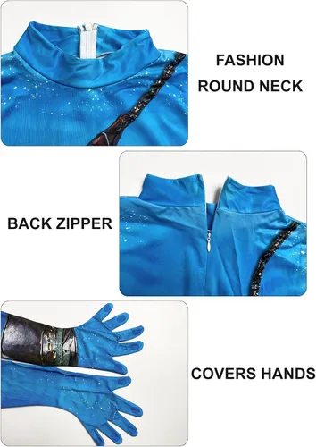 Vista 89 de Disfraz de animal para hombre con estampado de cola grande, overol peludo de elastano para cosplay, fiesta de Halloween