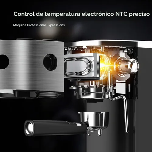 Vista 8 de COWSAR 20 Bar Espresso Machine 1350W Compact Expresso Cafeteras Pantalla LED, varita de vapor y tanque de agua extraíble de 45 onzas para capuchino