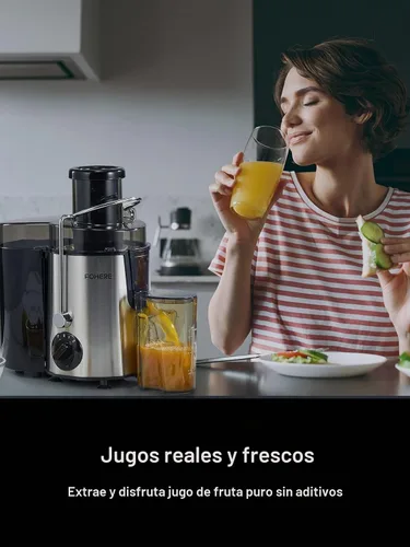 Vista 7 de Máquinas exprimidoras centrífugas de 600 W con boca ancha de 3 pulgadas para verduras enteras y frutas con ajuste de 3 velocidades, fácil