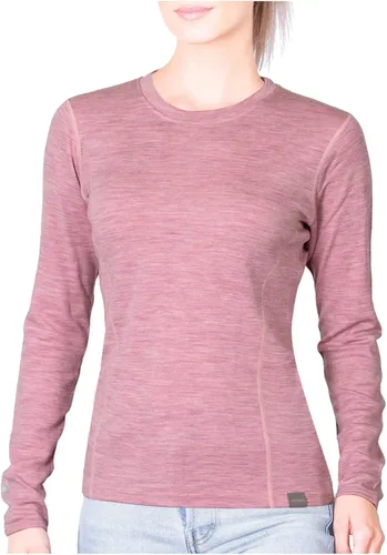 Vista 12 de MERIWOOL Camiseta térmica de capa base de manga larga para mujer, 100% lana merina, peso medio Negro