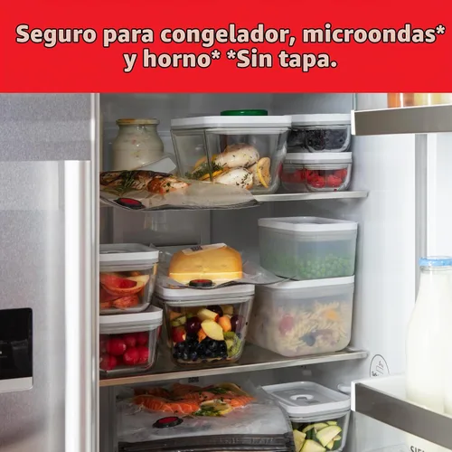 Vista 6 de ZWILLING Fresh & Save - Recipientes de vidrio para almacenamiento de alimentos al vacío, recipientes pequeños y grandes