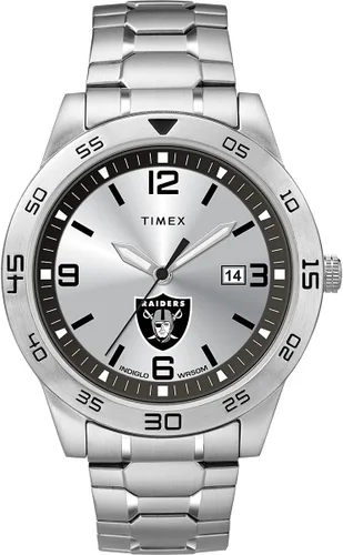 Vista 19 de Timex Tribute Reloj de cuarzo para hombre Citation de 42 mm con correa de acero inoxidable