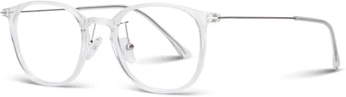Vista 10 de Gafas de Luz Azul Unisex, Marco de Gafas de Computadora de Metal Tr90 Ligero y Delgado