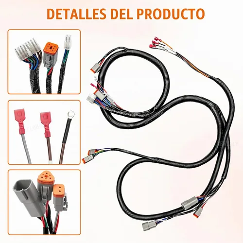 Vista 3 de CLUBRALLY Arnés de cableado de control de carrito de golf para Club Car DS - Controlador negro#1510-5201, Arnés de cableado completo para vehículo