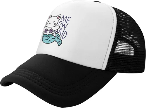 Vista 2 de Waldeal Meowmaid - Gorra de béisbol ajustable para niñas de 3 a 13 años