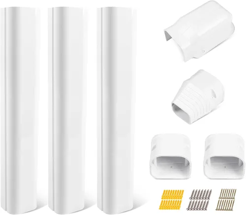 Vista 12 de LyPrem 3,0 m Mini juego de fundas para línea dividida 7,6 cm Kit de fundas de línea PVC para aire acondicionado mini dividido y central & Bomba