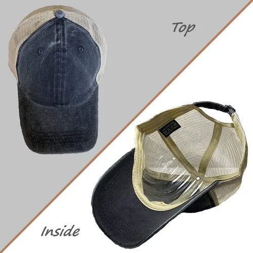 Vista 3 de Sombrero de entrenamiento, gimnasio, sombrero de malla, sombrero de atletismo, sombrero de papá, sombrero de pesca, sombrero de camionero, sombrero