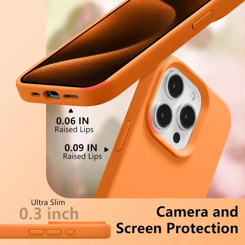 Vista 121 de Funda magnética de silicona para iPhone 13 Pro, color blanco antiguo [Compatible con Magsafe] [Forro de microfibra suave antiarañazos], funda