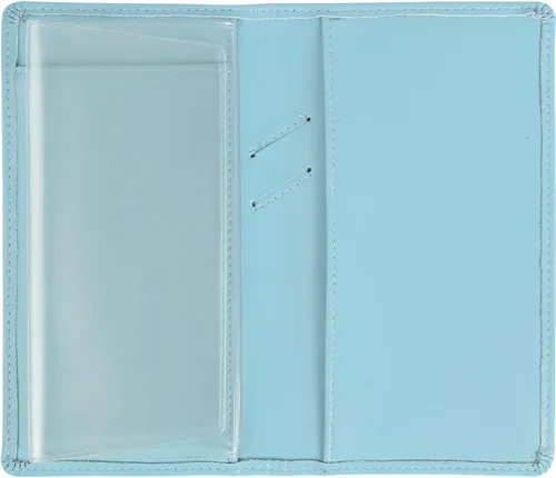 Vista 45 de Sanlykate Funda de libro de cheques de cuero para hombres y mujeres, estuche de libro de cheques con bloqueo RFID con tarjetero y divisor gratuito