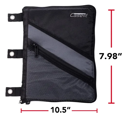 Vista 5 de Case It Accesorio para tableta, tableta acolchada con 3 ojales de acero, se adapta a cualquier carpeta estándar de tamaño carta de 3 anillas