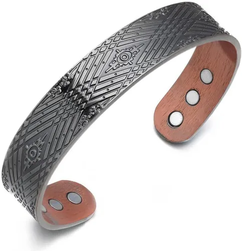 Vista 10 de Nordic Style Ultra Strength Magnetic Field Bracelets for Men & Women - Adjustable