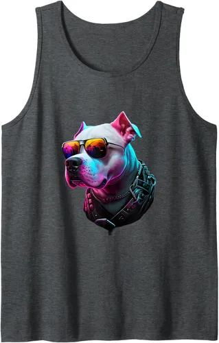 Vista 11 de Dogo Argentino Dogs Dogo Argentinos - Camiseta sin mangas, Negro