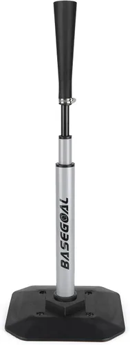 Vista 7 de BaseGoal Baseball & Softball Batting Tee,Portable Hitting Tee,with Heavy Duty Base,Rolled Flexible Rubber Top,Adjustable Height for Kids or Adults