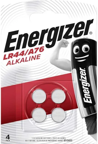 Vista 3 de Energizer Pilas alcalinas LR44/A76, 1.5V, paquete de 4