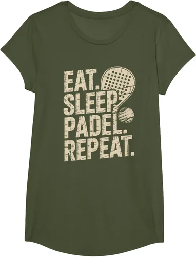 Vista 104 de Camiseta Eat Sleep Padel Repeat Padel Jugador de Tenis