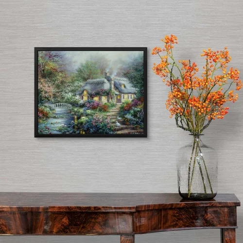 Vista 2 de CANVAS ON DEMAND Nicky Boehme - Lienzo decorativo para pared, diseño contemporáneo, decoración del hogar, paisaje, obra de arte natural, 14 x 11