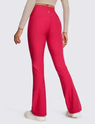 Vista 2 de CRZ YOGA Leggings acampanados con forro polar para mujer, pantalones de yoga de 31 pulgadas, con corte de bota, control de abdomen, térmicos