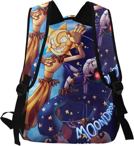 Vista 4 de DTQJSG Game Cartoon Security Breach Mochila ligera casual para estudiantes, Style-6