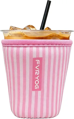 Vista 169 de Reusable Insulated Neoprene Iced Coffee Sleeves for Iced Coffee Cups, Coffee Coolies sleeves for Iced & Hot Drinks