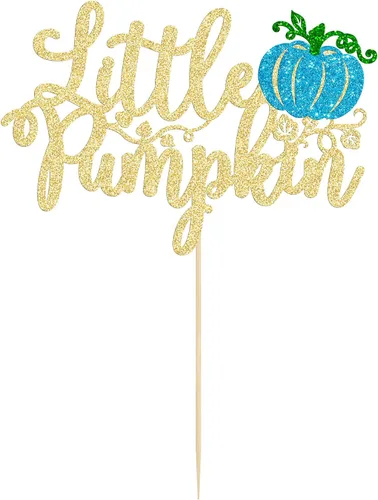 Vista 3 de Gyufise Decoración para pastel de calabaza pequeña, decoración de pastel de calabaza, baby shower, decoración de pastel temático de otoño, baby