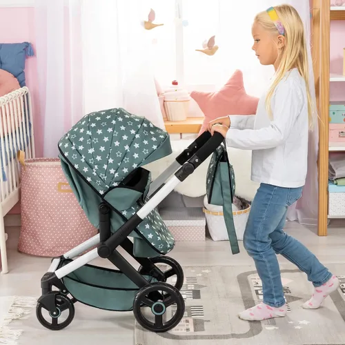 Vista 5 de Bayer Cochecito de muñeca Xeo - Cochecito de muñeca convertible 2 en 1