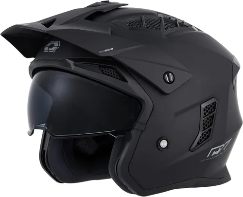 Vista 2 de Castle X Casco de motocicleta CX302 Negro mate