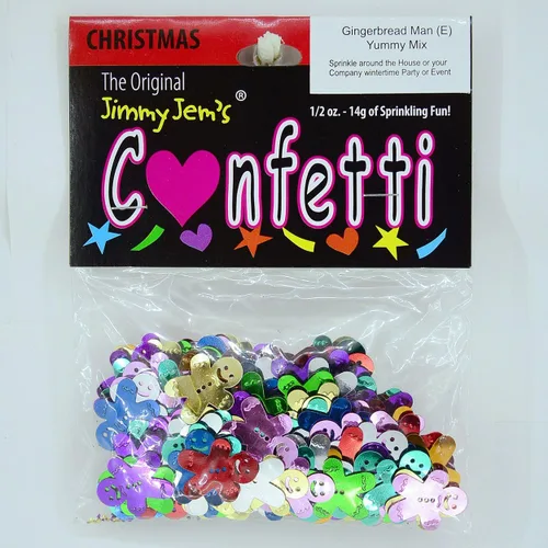 Vista 2 de Confeti Gingerbread Man Delicioso Mix - Paquete al por menor #9710 QS0