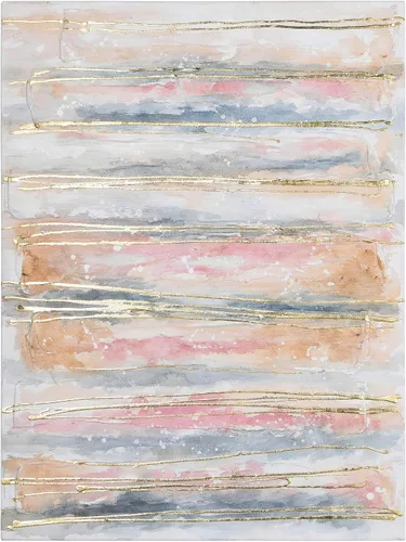 Vista 38 de Empire Art Direct Arte abstracto para pared, lienzo pintado a mano con textura por Martin Edwards, marco negro, 24 x 48 pulgadas, goteo nevado 1
