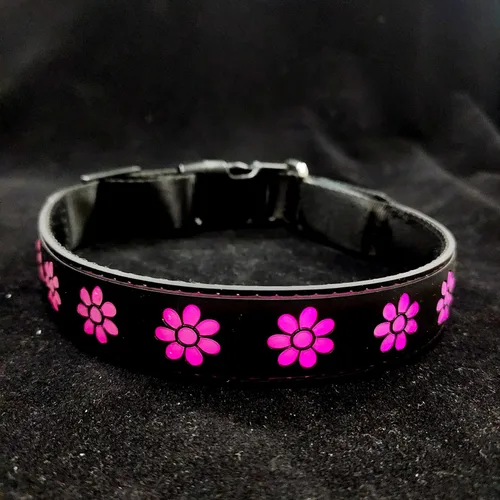 Vista 7 de Collar de perro con luz LED USB-C, diseño 3D, material cómodo y suave, iluminación multicolor, collar de perro nocturno (PW-verde, XS