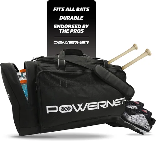 Vista 9 de PowerNet Pro Duffle Bag, Softball Baseball Bag, Baseball Gear Bag, Baseball Bat Bag with Internal Bat Sleeves, Baseball Bags with Padded Strap &