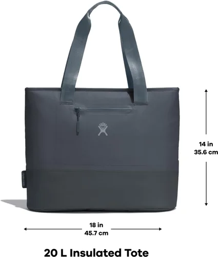 Vista 4 de Hydro Flask Tote - Reusable Cooler Lunch Travel Bag - Waterproof, Insulated, Collapsable, BPA-Free, Non-Toxic