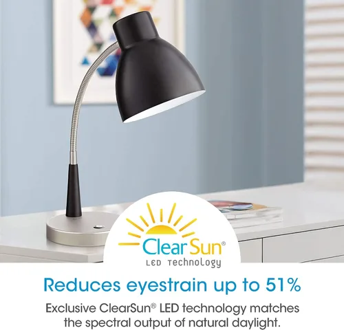 Vista 3 de OttLite Lámpara de escritorio LED ajustable con puerto USB de 2.1 A - Portátil, ajustable, luz de escritorio 3 modos de temperatura de color Los