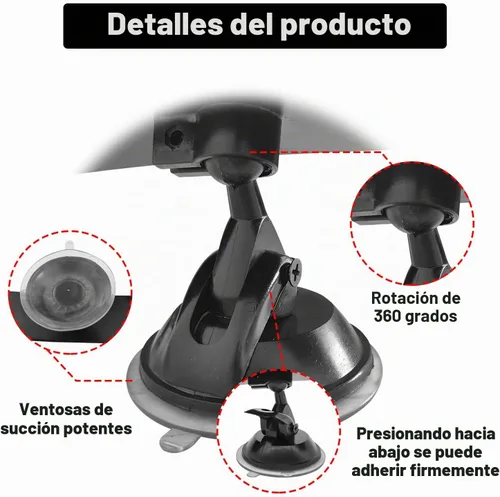 Vista 3 de Espejo retrovisor interior para automóvil, antideslumbrante, reduce los puntos ciegos, convexo, gran angular, HD, espejo retrovisor ajustable de 360