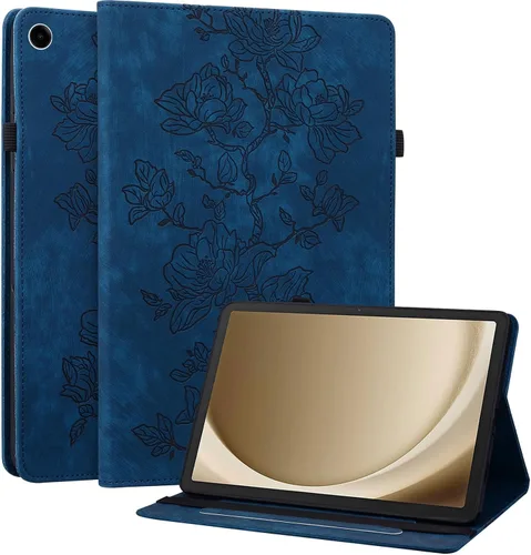 Vista 45 de Funda para Samsung Galaxy Tab S5e 10.5 2019 Modelo SM-T720/T725/T727, funda delgada de piel sintética con soporte multiángulo y soporte