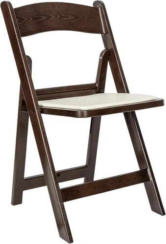 Vista 25 de Flash Furniture Hercules Tucker - Silla plegable de resina negra comercial, ligera, asiento extraíble acolchado de vinilo, para uso en interiores