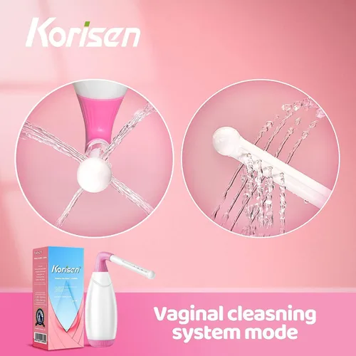 Vista 4 de Botella de ducha multifuncional para mujer, reutilizable, botella de peri boca abajo para cuidado posparto, ducha vaginal de tamaño de viaje