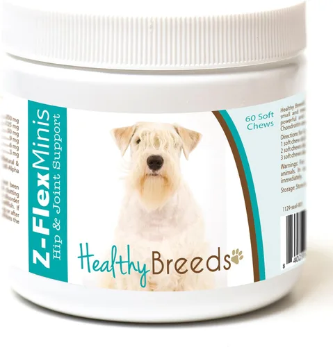 Vista 80 de Healthy Breeds Affenpinscher Z-Flex Minis - Masticables suaves para cadera y articulaciones, 60