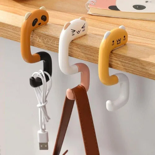 Vista 3 de Gancho para colgar bolsos, gancho plegable portátil para colgar bolsos, gancho de mesa para escritorio, debajo de la mesa, barra para colgar bolsos