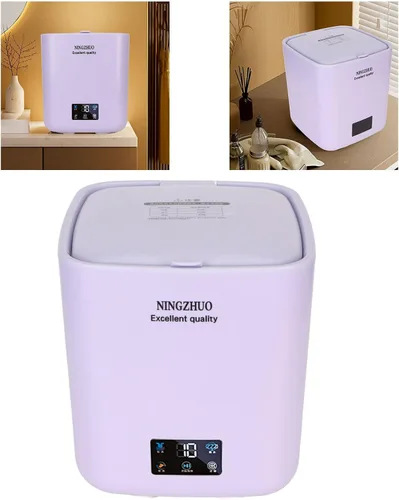 Vista 2 de Lavadora pequeña automática de 7 l, lavadora portátil, ciclo de centrifugado, lavadora combinada para apartamentos, caravana, camping