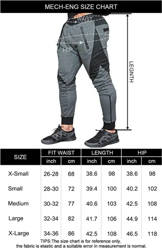 Vista 7 de MECH-ENG Pantalones deportivos de gimnasio para hombre, pantalones deportivos casuales de fitness